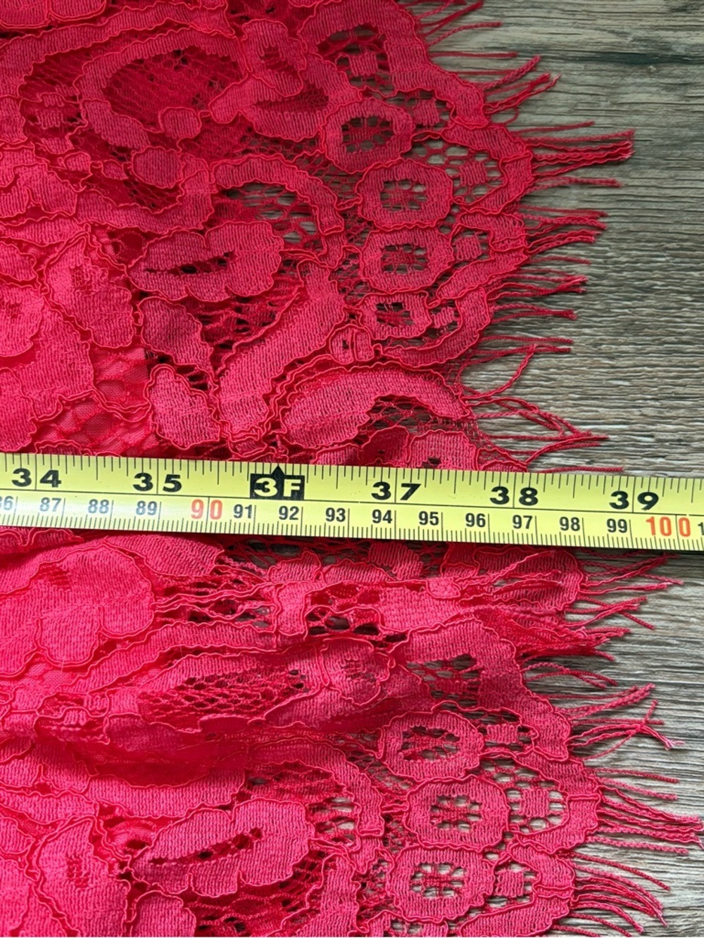 Seen Worn Kept Sleeveless Lace A-Line Dress Women’s 4 Red Spring Wedding Summer - Picture 12 of 12